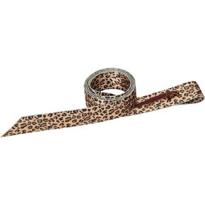 حزام ربطة عنق من البوليستر منقوش من جلد ويفر مع فتحات، 1-3/4 بوصة × 60 بوصة، جلد الفهد in Kuwait