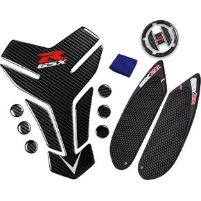 Real Carbon Fibre Gas Cap, Tank Pad, Anti Slip sticker,Tank Protector for GSXR 600 750 (2006 2007) in Saudi Arabia