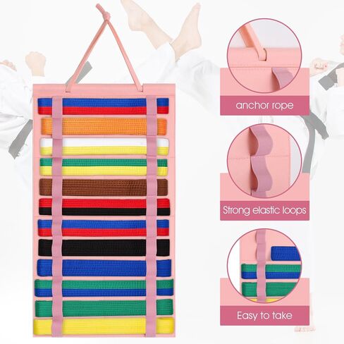 TETTZ 1PC Taekwondo Belt Display Belt Holder Karate for 12 Karate Belts Jiu in Saudi Arabia