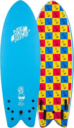 Wave Bandit Ben Gravy Retro Fish 5'8", Blue in Kuwait