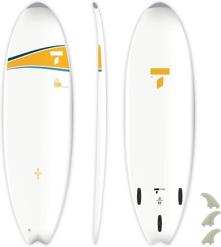 لوح ركوب الأمواج TAHE 5'10 Fish Dura-Tec Performance، أصفر in Saudi Arabia