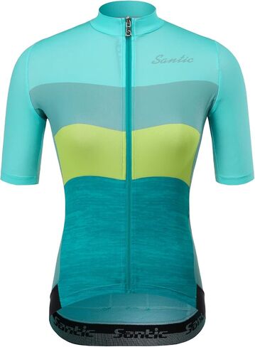 Santic Cycling Jersey Women Mountain Bike Jersey Bike Short Sleeve Shirts Women with Pockets,UPF50+,Breathable in Saudi Arabia