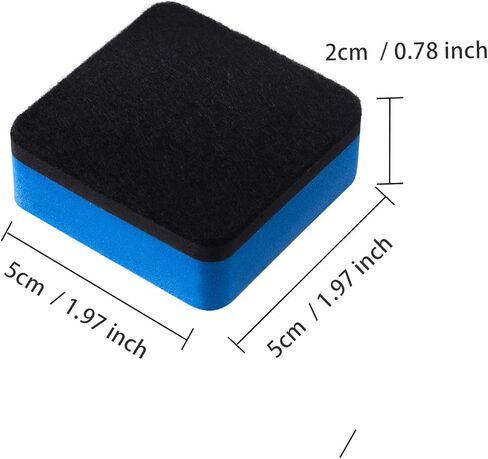 Dry Erase Erasers, Eeoyu 18 Pack Magnetic Whiteboard Dry Erasers Chalkboard Cleaner Wiper for Kids and Classroom Teacher Supplies Home and Office, 5 Colors in Kuwait