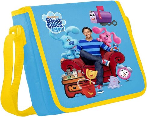 أدلة الأزرق وأنت! مشغل DVD محمول مقاس 7 بوصات للأطفال مع سماعات رأس متطابقة وحقيبة حمل، متوافق مع الأقراص المضغوطة وأقراص DVD وUSB وبطاقة SD وشاشة دوارة (BCDV7110) in Kuwait