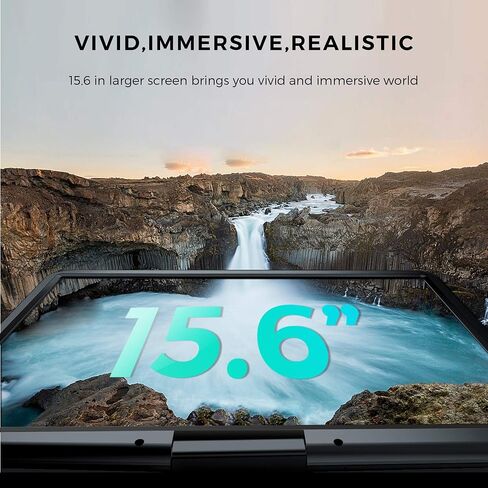 مشغل DVD محمول SUNPIN مقاس 17.9 بوصة مع شاشة دوارة كبيرة عالية الدقة مقاس 15.6 بوصة، بطارية قابلة لإعادة الشحن لمدة 6 ساعات، مضادة للصدمات، استئناف التشغيل، دعم مدخل ومخرج AV/بطاقة USB/SD، خالية من المنطقة، وحدة تحكم عن بعد، أسود in Kuwait