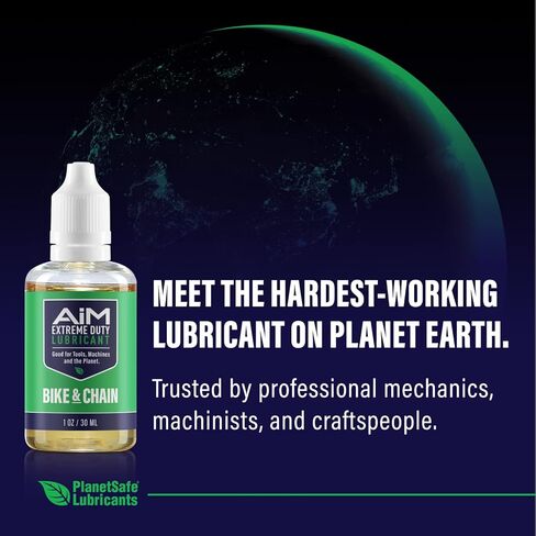 زيوت تشحيم PlanetSafe AiM Extreme Duty Bike & Chain - أفضل مواد تشحيم غير سامة وغير خطرة ولا رائحة لها في العالم للدراجات البخارية والدراجات النارية والدراجات النارية. in Saudi Arabia
