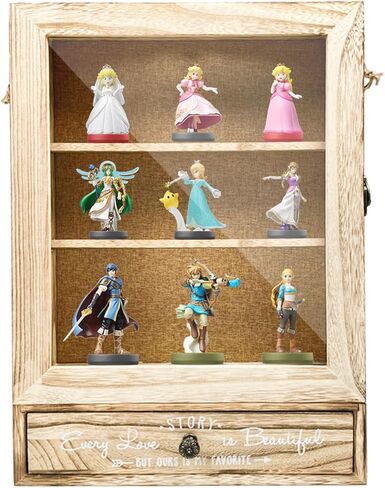 HZE 11"X 16" Retro Wooden Wedding Shadow Box Frame with Shelves and Drawers, Large and Deep Shadow Boxes Display Cases, Wedding Gifts for Newlyweds, Bridal Shower Gifts for Friends in Kuwait