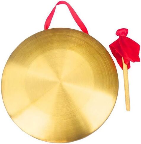 Chinese gong,Chinese Traditional Percussion Instrument is Suitable for Family Offices to Celebrate，Authentic Chinese Wind Gong,Hand Selected For Quality (22cm/8.7inch) in Saudi Arabia