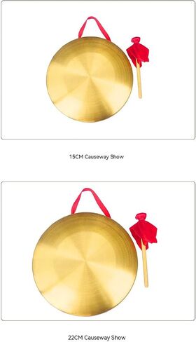 Chinese gong,Chinese Traditional Percussion Instrument is Suitable for Family Offices to Celebrate，Authentic Chinese Wind Gong,Hand Selected For Quality (22cm/8.7inch) in Saudi Arabia