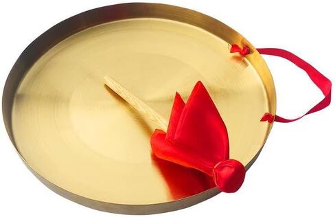 Chinese gong,Chinese Traditional Percussion Instrument is Suitable for Family Offices to Celebrate，Authentic Chinese Wind Gong,Hand Selected For Quality (22cm/8.7inch) in Saudi Arabia
