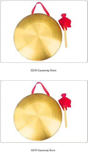 Chinese gong,Chinese Traditional Percussion Instrument is Suitable for Family Offices to Celebrate，Authentic Chinese Wind Gong,Hand Selected For Quality (22cm/8.7inch) in Saudi Arabia
