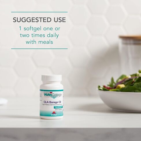 Nutricology GLA Borage Oil - High Potency Gamma-Linolenic Acid, Omega-6 - 30 Softgels in Saudi Arabia