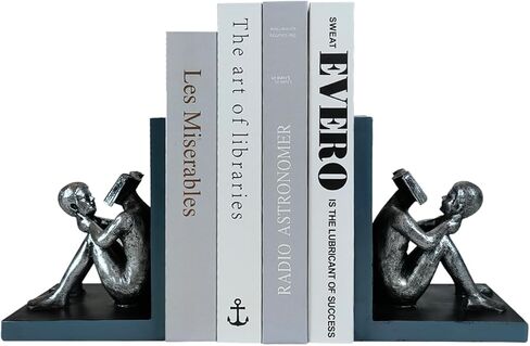 LIFFY Hands Decorative Book Ends,Unique Heavy Duty Bookends for Shelves Decorative,Resin Non Skid Book Holder Stopper for Home,Office,Living Room,Bedroom in Saudi Arabia