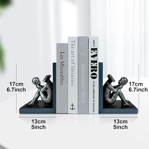 LIFFY Hands Decorative Book Ends,Unique Heavy Duty Bookends for Shelves Decorative,Resin Non Skid Book Holder Stopper for Home,Office,Living Room,Bedroom in Saudi Arabia