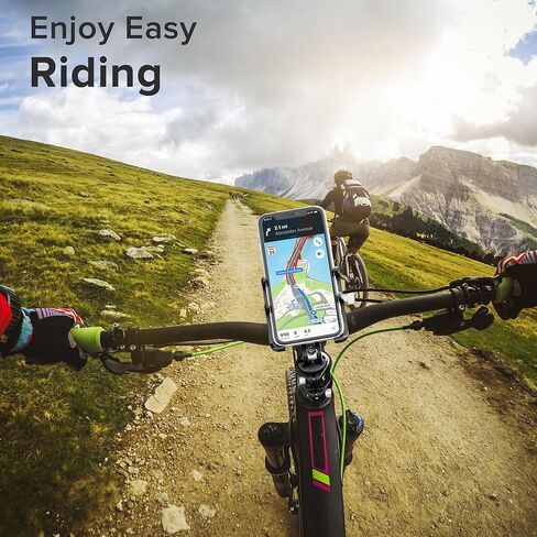 جذع حامل هاتف للدراجة من الألومنيوم من GUB - حامل سماعة رأس للهاتف للدراجة يناسب شوكة 1-1/8 بوصة 28.6 مم، حامل الهاتف الخلوي للدراجة Road Mountain MTB لهاتف iPhone 14 13 12 Pro Max وجميع هواتف GPS مقاس 3.5-7 بوصة in Kuwait