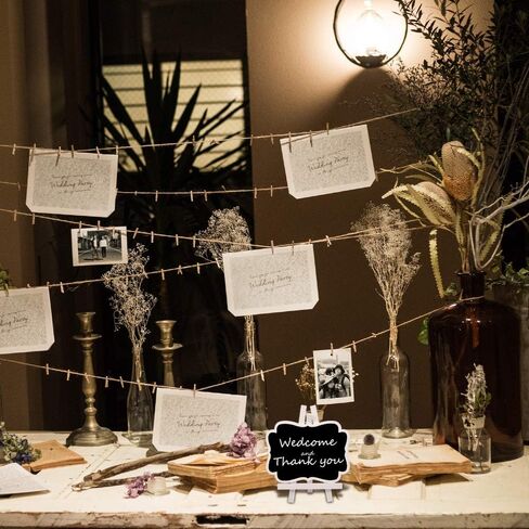 UCEC Mini Chalkboard Signs for Food, Small Chalkboard Signs with Stand for Buffet, Party, Table Number, Place Card, Wooden White Framed Easel and Board with Erasable Marker (10 Pack) in Saudi Arabia