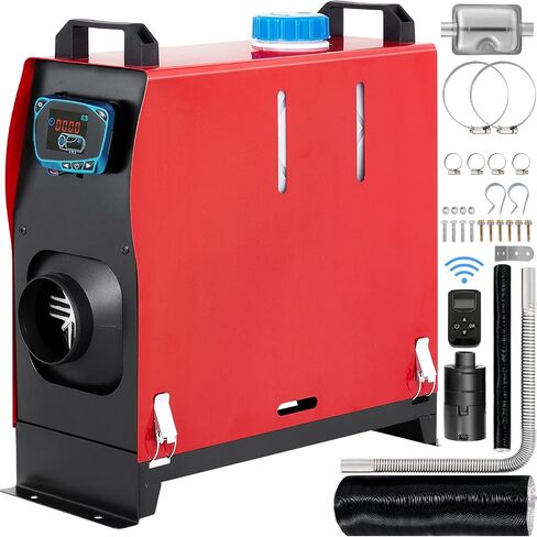 Diesel Air Heater, 12 V 5KW All in One Bunk Parking Heater, with Remote Control, LCD Thermostat Monitor, Silencer and Large Air Outlet for RV Trucks Bus and Trailer in Saudi Arabia