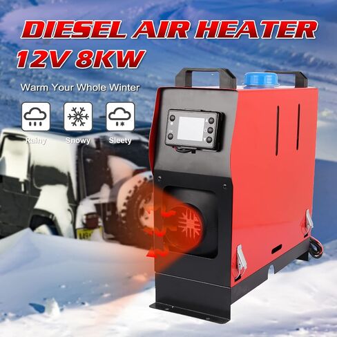 12V 8000W Diesel Air Heater All in One Parking Heater Diesel Heater, w Remote Control/LCD Monitor for Trucks, Boats, Buses, Motorhome in Saudi Arabia