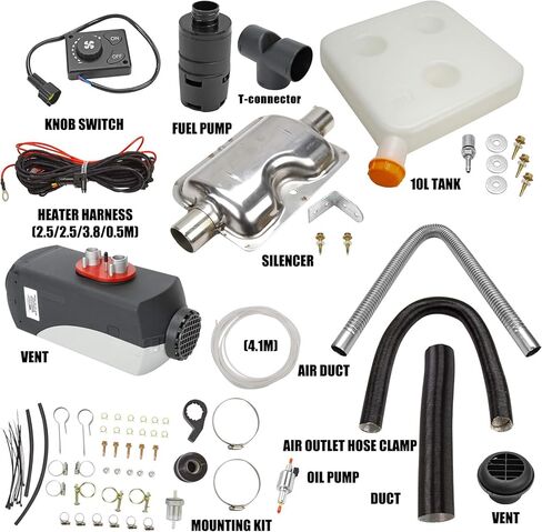SUPERFASTRACING 2KW 12V ديزل مسخن الهواء خزان LCD ترموستات هادئ لشاحنة قارب سيارة مقطورة in Kuwait
