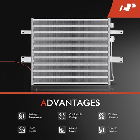 A-Premium Air Conditioning A/C Condenser Compatible with Dodge Ram 2500, Ram 3500, 2003-2006, L6 5.9L in Saudi Arabia