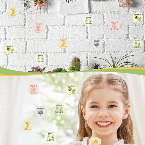 Zonon 1000 Pcs Appreciation Stickers Motivational, Confetti Style, 1.5 Inch in Saudi Arabia