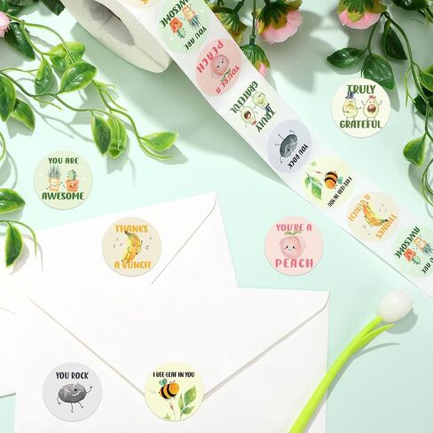 Zonon 1000 Pcs Appreciation Stickers Motivational, Confetti Style, 1.5 Inch in Saudi Arabia