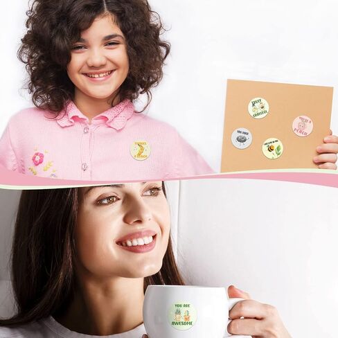 Zonon 1000 Pcs Appreciation Stickers Motivational, Confetti Style, 1.5 Inch in Saudi Arabia