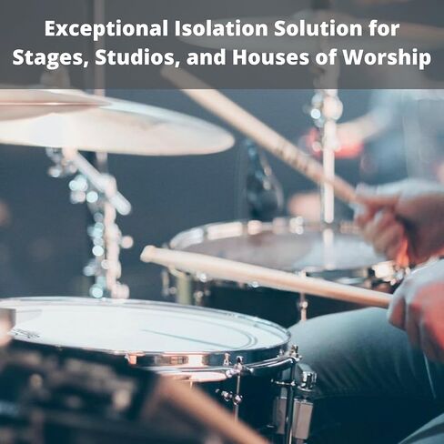 درع الطبل TRUE NORTH المكون من 5 ألواح (ألواح 5.5 قدم × 2 قدم) - قفص طبل من الأكريليك للكنيسة، درع الطبل، حاجز صوت الطبل، كشك الطبل وحاجز الطبل، درع صوت مجموعة الطبل، درع زجاج شبكي للطبل in Kuwait