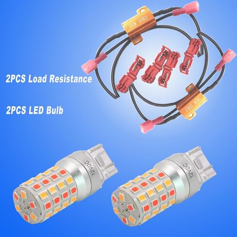 mcdrlled فائقة السطوع 10-30 فولت T20 7440 7443 لمبة LED، مصابيح خلفية احتياطية، 7441 W21w 7440ll 7443ll استبدال المصابيح الوامضة، 6000 كيلو زينون أبيض in Kuwait