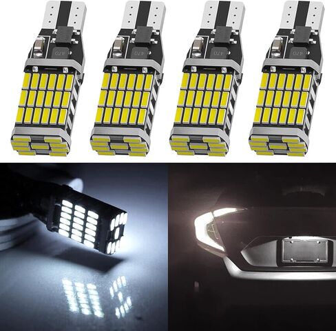 4 PCS Super Bright 921 LED Reverse Lights, Error Free 45SMD-4014 Chipsets, 921 912 906 W16W T15 LED Bulbs for Car Truck Backup Reverse Ligh (Blue) in Saudi Arabia