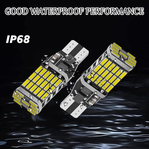 4 PCS Super Bright 921 LED Reverse Lights, Error Free 45SMD-4014 Chipsets, 921 912 906 W16W T15 LED Bulbs for Car Truck Backup Reverse Ligh (Blue) in Saudi Arabia