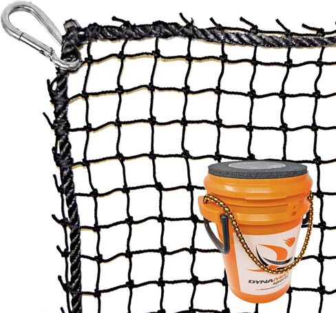 Just For Nets #18 Nylon Golf High Impact Net, 3/4" Mesh, Black in Saudi Arabia