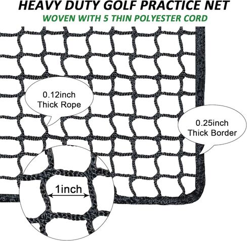شبكة تدريب الجولف، شبكات جولف بوليستر شديدة التحمل للقيادة في الفناء الخلفي، شبكة ضرب جولف قابلة للتمدد ومضادة للتمزق، مقاومة للطقس والأشعة فوق البنفسجية، شبكة حواجز رياضية متعددة الاستخدامات 10 * 10 أقدام / 10 * 15 قدم in Kuwait