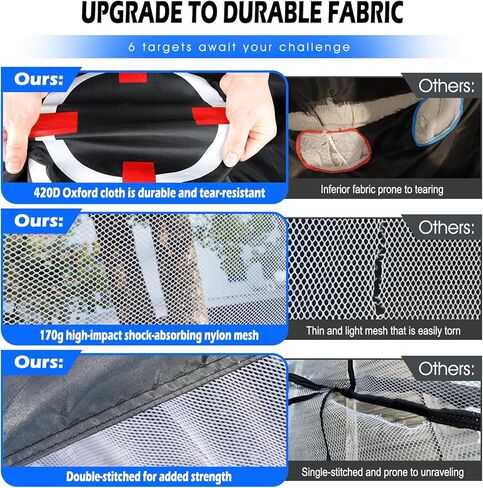 شبكة جولف مع قطعة قماش مستهدفة، شبكة تدريب جولف مقاس 10 × 7 أقدام مع بساط جولف ثلاثي العشب، شبكات ضرب الجولف الكل في 1 للتدريب على التقطيع والتأرجح في الفناء الخلفي - هدية لمحبي الجولف in Kuwait