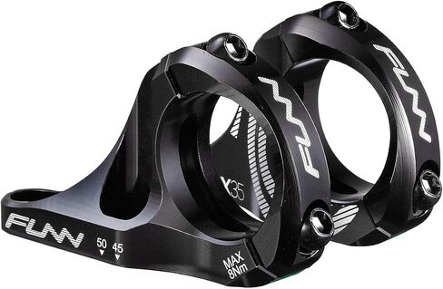 Funn RSX Mountain Bike جذع دراجة مثبت مباشرة مع مشبك شريط 31.8 مم، قطعتين تصميم منفصل خفيف الوزن لشوك التاج المزدوج، امتداد قابل للتعديل 45-50 مم in Saudi Arabia