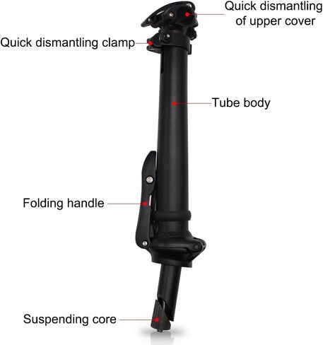 SENQI Aluminum Alloy 25.4mm×25.4mm Folding Stem with Teeth Adjustable Folding Riser Stem Set Bicycle Accessories BSZ003 in Saudi Arabia