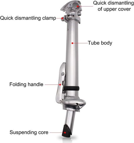 SENQI Aluminum Alloy 25.4mm×25.4mm Folding Stem with Teeth Adjustable Folding Riser Stem Set Bicycle Accessories BSZ003 in Kuwait