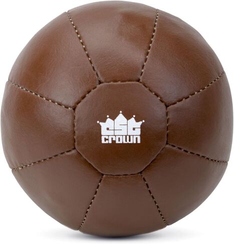 كرة طبية ثقيلة من الجلد الناعم الملمس من Crown Sporting Goods للياقة البدنية الأساسية والمقاومة وتدريبات القوة وتكييف التمارين in Saudi Arabia