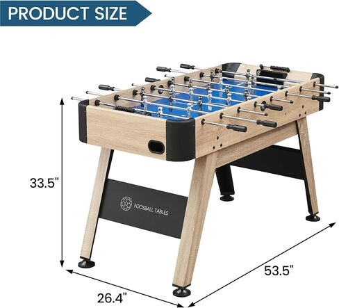 GAOMON 54 Inch Full Size Foosball Table, Soccer Table Game for Kids and Adults, Arcade Table Soccer for Home, Indoor Game Room Sport, Easy Assembly in Saudi Arabia
