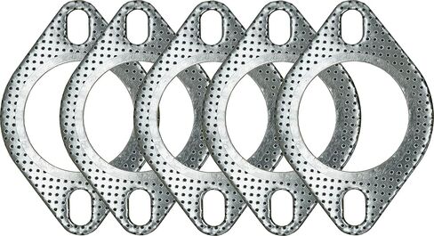 2-Bolt Exhaust Flange Gasket Turbo/Manifold/Header Down/Dump Pipe Flange, High Temperature Graphite for Headers, Catback, Axleback, MLSG High Temp Exhaust Gasket (5-Pack) (2-7/16" (62mm) in Saudi Arabia