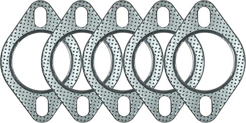 2-Bolt Exhaust Flange Gasket Turbo/Manifold/Header Down/Dump Pipe Flange, High Temperature Graphite for Headers, Catback, Axleback, MLSG High Temp Exhaust Gasket (5-Pack) (2-7/16" (62mm) in Saudi Arabia