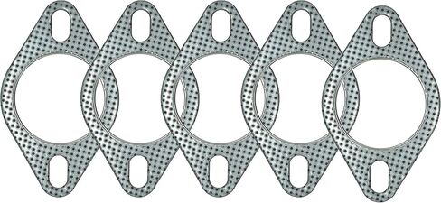 2-Bolt Exhaust Flange Gasket Turbo/Manifold/Header Down/Dump Pipe Flange, High Temperature Graphite for Headers, Catback, Axleback, MLSG High Temp Exhaust Gasket (5-Pack) (2-7/16" (62mm) in Saudi Arabia