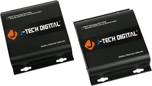 J-Tech Digital HDbitT Series ONE to Many Connection Ultra HD 4K HDMI Extender عبر TCP/IP Ethernet / عبر كابل Cat5e/cat6 فردي Ultra HD 4K HDMI1.4 مع جهاز تحكم عن بعد بالأشعة تحت الحمراء - ما يصل إلى 400 قدم (RX فقط) in Saudi Arabia