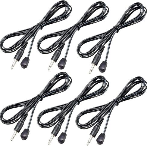 IR Infrared Emitter Extension Cable 1.5m Long 45 Degree Emission Angle 3.5mm Jack Single Red Head 5pcs in Kuwait