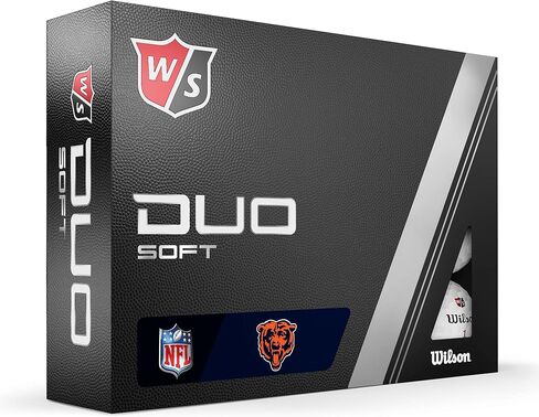 WILSON Staff 2023 Duo Soft NFL Golf Balls - 12 Balls, White, Chicago Bears in Saudi Arabia