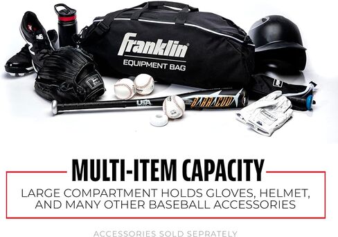 Franklin Sports Youth Baseball Bat Bag - Kids Teeball, Softball, Baseball Equipment Bag - Holds Bat, Helmet, Cleats and More in Saudi Arabia