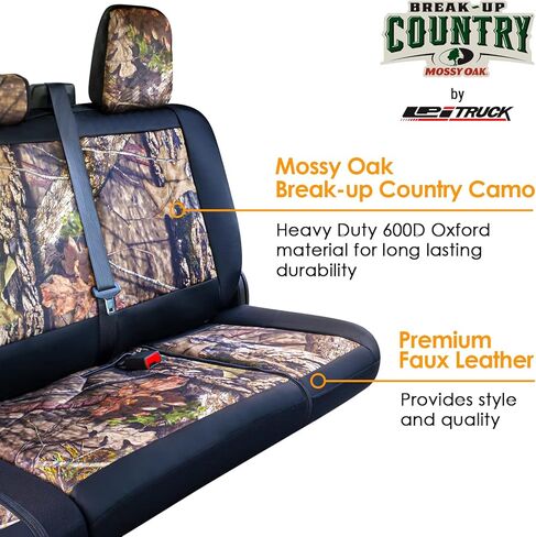 أغطية مقاعد LPI Truck Mossy Oak شديدة التحمل للمقاعد الأمامية؛ يناسب سيارات الدفع الرباعي أو الشاحنات بالحجم الكامل؛ يشتمل على جيوب تخزين أمامية وخلفية، ومنظم مدمج على طراز مولي؛ مقاس شبه مخصص؛ 2 قطعة in Kuwait