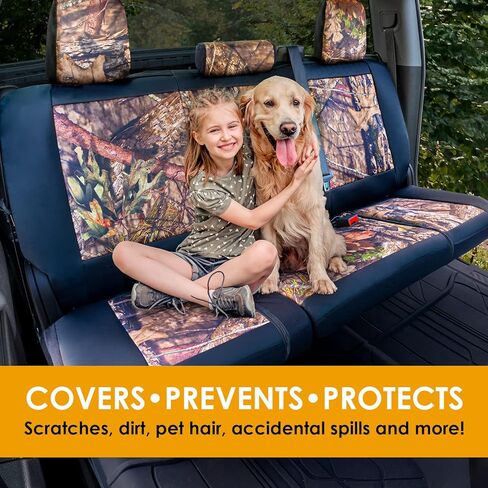 أغطية مقاعد LPI Truck Mossy Oak شديدة التحمل للمقاعد الأمامية؛ يناسب سيارات الدفع الرباعي أو الشاحنات بالحجم الكامل؛ يشتمل على جيوب تخزين أمامية وخلفية، ومنظم مدمج على طراز مولي؛ مقاس شبه مخصص؛ 2 قطعة in Kuwait