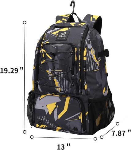 Sports Baseball&Softball Bat Bag For Youth｜Adults, Baseball Equipment Backpack Bag with Shoe Compartment,Fence Hook,Holds Bat, Helmet, Glove in Kuwait