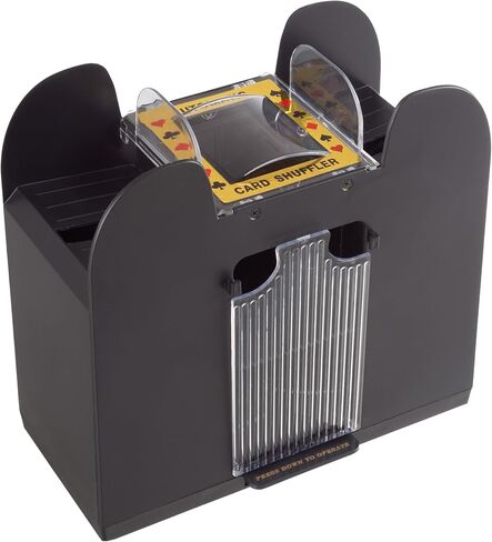 Automatic Card Shuffler - Battery-Operated 6-Deck Playing Card Dispenser - Game Night and Casino Accessories by Trademark Poker in Saudi Arabia